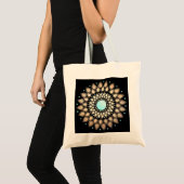 Tote Bag Elégant or Ornate Lotus Mandala (Devant (produit))