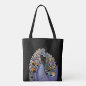 Tote Bag élégant paon (Dos)