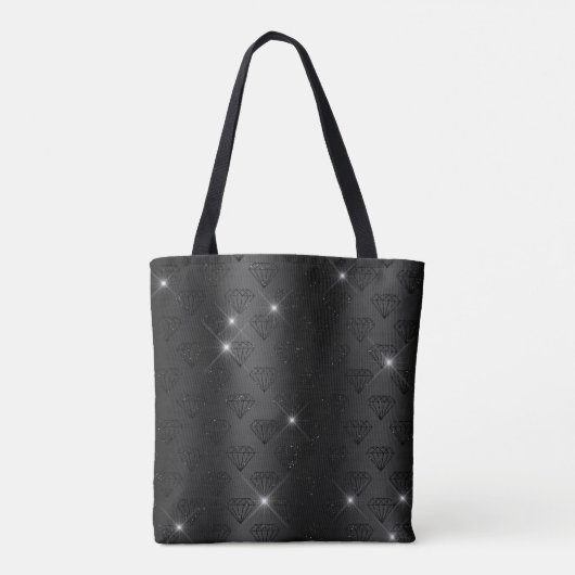 Tote Bag Élégant parties scintillant rose poupée feuille mo (Dos)