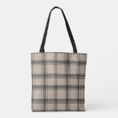 Tote Bag Elegant Plaid Bag – Handmade Craftsmanship (Dos)