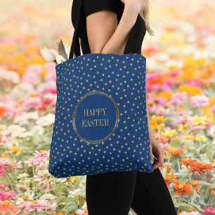 Tote Bag Elégant Pois Christian Happy Chasse aux oeufs de P
