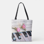 Tote Bag Élégant professeur de musique de piano (Dos)