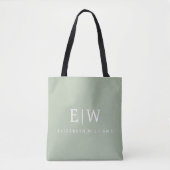 Tote Bag Élégant professionnel simple Monogramme minimalist (Devant)