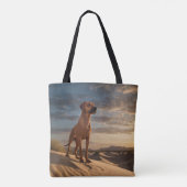 Tote Bag Élégant Rhodesian Ridgeback Shoulder Fourre-tout (Dos)