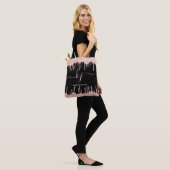 Tote Bag Élégant Rose Gold Parties scintillant Drives Monog (Sur le modèle)