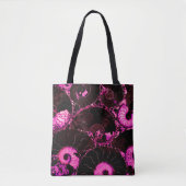 Tote Bag Élégant rose noir Nautilus motif de coquille fossi (Devant)