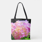 Tote Bag Elégant rose violet orange hydrangée comme Mariée (Dos)