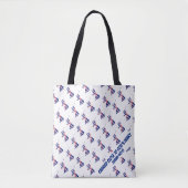 Tote Bag Élégant Royaume-Uni UNION JACK DRAPEAU Écriture Bi (Devant)