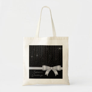 Tote Bag Élégant ruban et étoiles