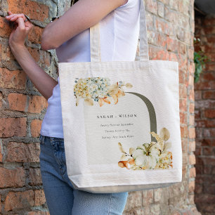 Tote Bag Elégant Rustique Citrouille d'automne Arch Mariage