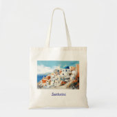 Tote Bag Elégant Santorin Grèce Pittoresque (Devant)