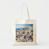 Tote Bag Elégant Santorin Grèce Pittoresque (Devant)