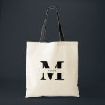 Tote Bag Élégant simple Noir moderne Monogramme personnalis<br><div class="desc">Ce sac fourre-tout noir élégant et moderne est l'accessoire ultime pour toute fête ou cadeau de femme de chambre. Il présente un design épuré et minimaliste, parfait pour toutes les occasions. La couleur noire sophistiquée dégage une élégance intemporelle, tandis que le monogramme personnalisé Name Initial ajoute une touche d'individualité et...</div>