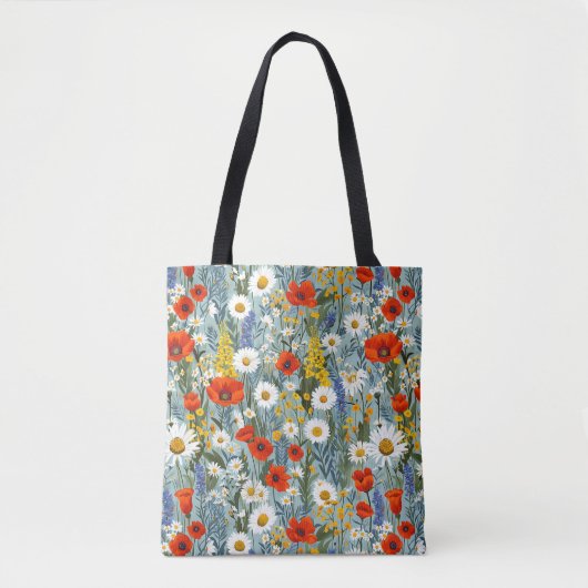 Tote Bag Élégant stylish Cute Boho Botanical Floral (Devant)