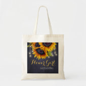Tote Bag Elégant tableau de tournesol mariage fille fleur (Devant)