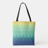 Tote Bag Elégant triangle abstrait ombre Motif (Dos)