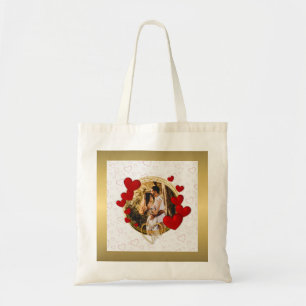 Tote Bag Élégant Valentines, Amour, Anniversaire Coeur Roug