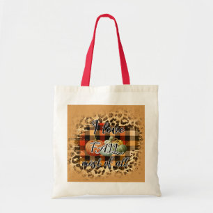 Tote Bag Élégant Vintage Fall Love Citrouille