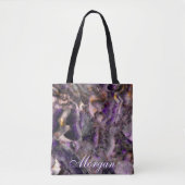 Tote Bag Elégant violet granit violet pierre violet marbre  (Devant)