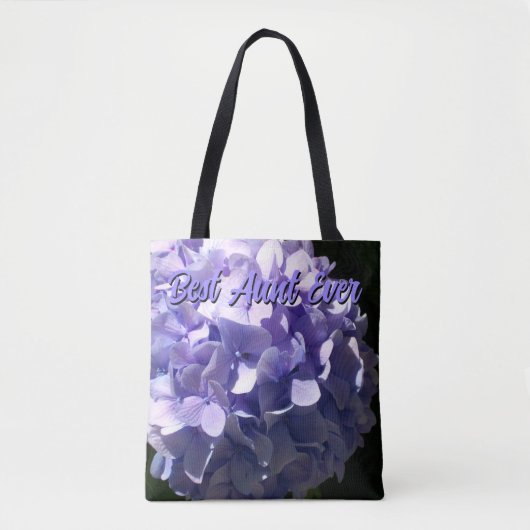 Tote Bag Élégant violet Hydrangea fleurs pourpres meilleur (Devant)