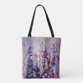Tote Bag Élégant Violet Violet Lilac Floral (Dos)