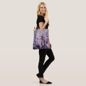 Tote Bag Élégant Violet Violet Lilac Floral (Sur le modèle)