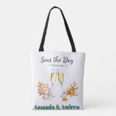 Tote Bag Elegant Wedding Guest Favor Bridal Shower keepsake (Dos)