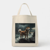 Tote Bag Élégante Akita Grocery Fourre-tout (Dos)