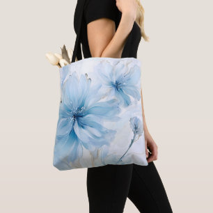 Tote Bag Elégante aquarelle à fleurs florales d'Aquarelle
