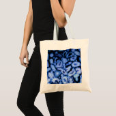 Tote Bag Elégante bâtonnets bleus pierres précieuses quartz (Devant (produit))