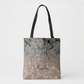 Tote Bag Elégante Champagne Turquoise Mère De La Mariée (Devant)