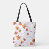 Tote Bag Élégante chute automne blanc (Dos)
