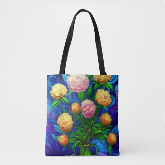 Tote Bag Elégante Collection de Belle Peony (Devant)
