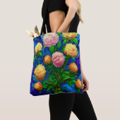Tote Bag Elégante Collection de Belle Peony (De près)