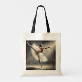 Tote Bag Elégante danseuse de ballet Arabesque Pose (Dos)