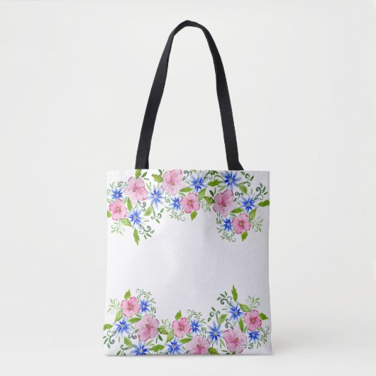 Tote Bag Elégante décoration florale motif (Devant)