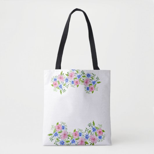 Tote Bag Elégante décoration florale motif (Devant)