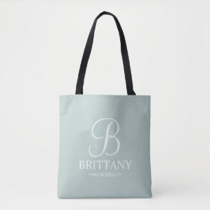 Tote Bag Élégante demoiselle d'honneur personnalisée en noi
