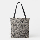 Tote Bag Elégante dentelle sans couture Motif (Dos)