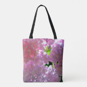 Tote Bag Elégante douce rose floral belle hydrangée rose (Dos)