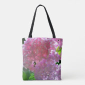 Tote Bag Elégante douce rose floral belle hydrangée rose (Dos)