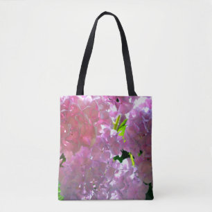 Tote Bag Elégante douce rose floral belle hydrangée rose