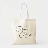 Tote Bag Élégante équipe de calligraphie Mariée (Devant)