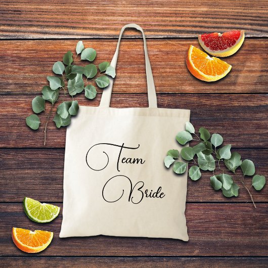 Tote Bag Élégante équipe de calligraphie Mariée