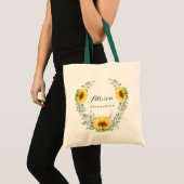 Tote Bag Élégante femme de chambre rustique de Sunflower Eu (Devant (produit))