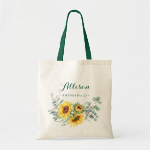 Tote Bag Élégante femme de chambre rustique de Sunflower Eu