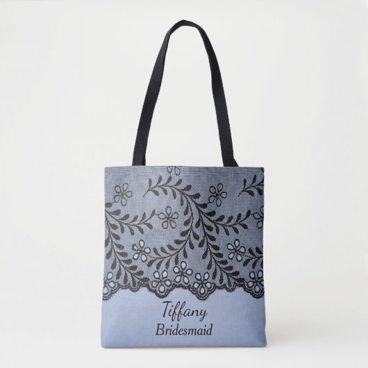 Tote Bag Élégante femme de ménage bleue (Devant)