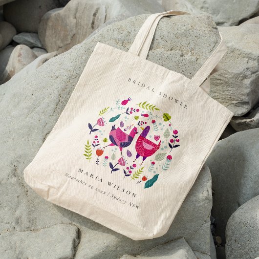 Tote Bag Élégante ferme folk brillant Fête des mariées d'oi