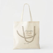 Tote Bag Elégante Fête des mariées de collier Pearl (Devant)