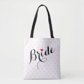 Tote Bag Élégante Fête des mariées de mariée Script Mariage (Devant)
